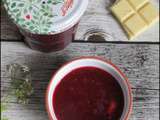 Confiture fraises chocolat blanc