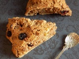 Scones au son cranberries et noix