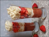 Verrine fraise rhubarbe