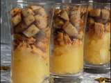 Verrine pomme-boudin-spéculoos