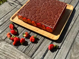 Entremet fraises pistache