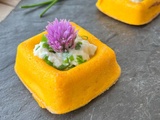 Flans de carottes parmesan cumin