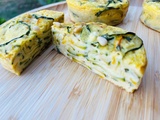 Pains de courgettes basilic et fromage frais