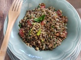 Taboule de lentilles vertes