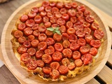 Tarte tatin aux tomates cerises confites