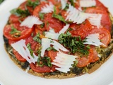 Tarte tomates pesto de basilic pecorino