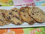 Cookies fraises séchées/chocolat noir,noix de macadamia et du Brésil,amandes et noix de coco