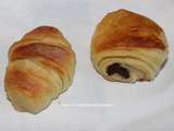 Croissants et pains au chocolat au feuilletage rapide(et facile!) au lait fermenté