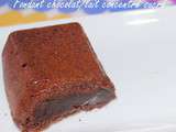 Fondant au chocolat et lait concentré sucré