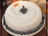 Givré, entremet abricots- myrtilles - Une passion et des gourmands