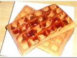 Gaufre croustillante, pate sans beurre, sans sucre et sans repos