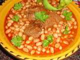 Tajine loubya hamra belham(cassoulet d'haricot borlotti)/Plat algérien