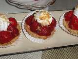 Tartelettes aux fraises-chantilly