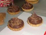 Tartelettes gourmandes au chocolat spéculos et crème de marron patate douce