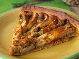 Tarte aux pommes, amandes et pistaches