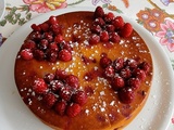 Gâteau au fromage blanc Skyr et framboises