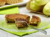 Tartelettes sucrées au confit d'endives et orange, crème au mascarpone, pour des tendances inversées