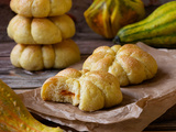 Kabocha bread / Brioche japonaise à la courge (végétalien, vegan)