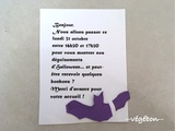 Lettre pour prévenir d’Halloween + chauve-souris facile à découper