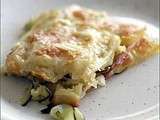 Gratin de ravioles aux courgettes