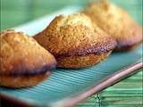 Madeleines au thé matcha