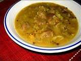 Soupe au mung dhal et boulettes (vgl)