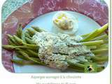 Asperges sauvages en papillote, à la ciboulette