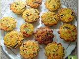 Briochettes de courgettes et poivrons