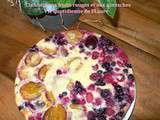 Clafoutis aux fruits rouges et aux quetsches