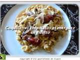 Coquillettes chipolatas et merguez, en risotto