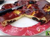 Flan aux pruneaux, raisins secs et cerises séchées