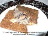 Galette de sarrasin aux crevettes et champignons