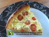 Quiche oignons et tomates cerise