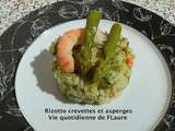 Risotto crevettes et asperges