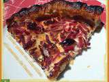 Tarte - Pizza au maroilles, allumettes de bacon