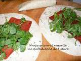 Wraps viande de grison et roquette