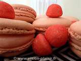 Macarons à la fraise Tagada