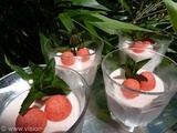 Panna cotta à la fraise tagada