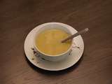 Velouté de potimarron au lait et Bleu d’Auvergne