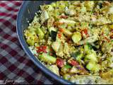 Poêlée de quinoa, dinde et légumes du soleil