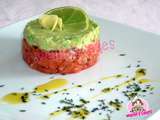 Tartare de saumon avocat et gingembre