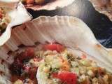 Coquilles saint jacques aux petits legumes