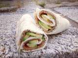 Wrap de truite, avocat & cream cheese