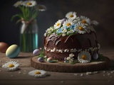 Du gâteau au chocolat de pâques