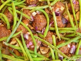 Boulettes de boeuf caramélisées et légumes