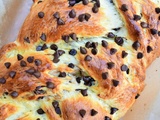 Brioche tressée aux pépites de chocolat