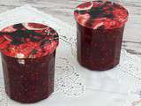 Confiture fraise et framboise