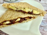 Croque banane nutella