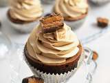 Cupcake au mars, le brownie topping chantilly au mars