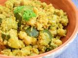 Curry de quinoa aux pois-chiches et courgette